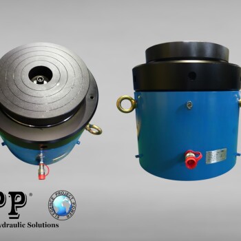 Single-acting Lock Nut Hydraulic Jack
